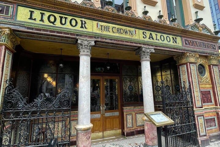 Visit one of Belfast oldest and most cherished land marks The Crown Bar with its snugs and gas lights