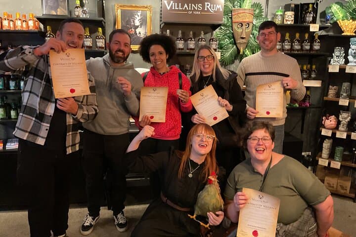 Villainous History and Rum Tasting Tour in York Indoor Experience