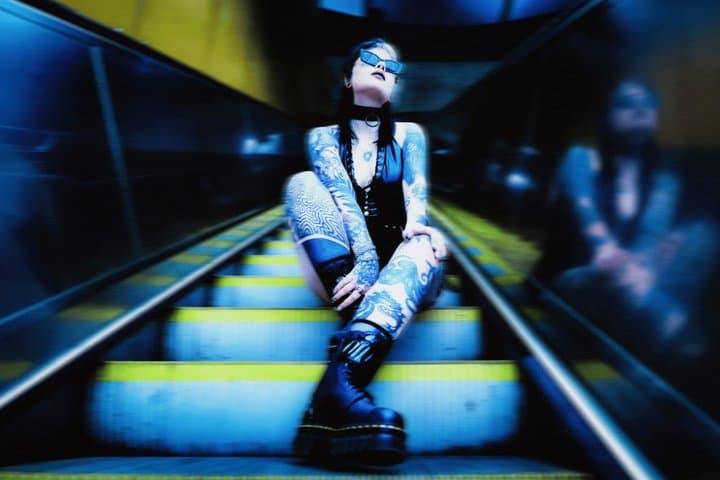 London Cyberpunk Photoshoot at the Banksy Tunnel and Chinatown